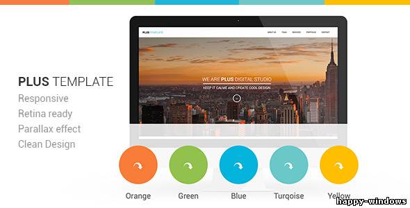 Plus Responsive Retina Ready One-Page Template