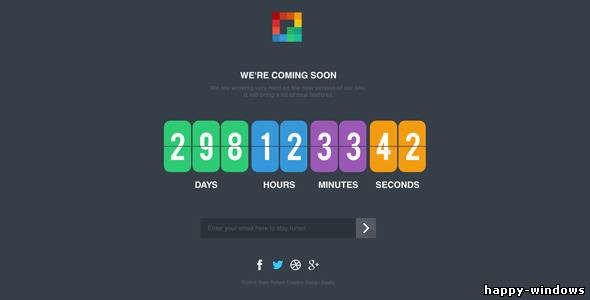 Pixp Countdown - Coming Soon Template
