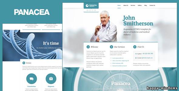 Panacea Responsive Parallax Site Template