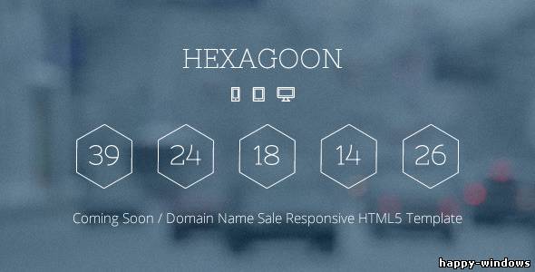 Hexagoon - Coming Soon / Domain Name Sale Template