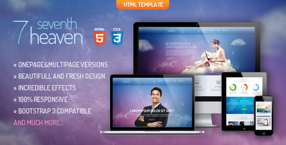 Heaven - Onepage & Multipage Creative Template