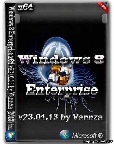 Windows 8 Enterprise x64 v23.01.13 by Vannza (2013/RUS)