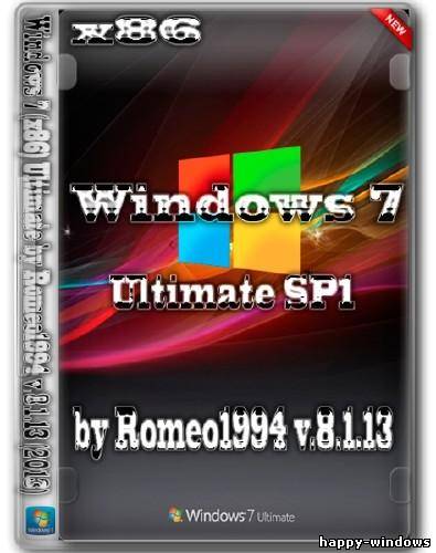 Windows 7 Ultimate by Romeo1994 v.8.1.13 (x86/2013/RUS)