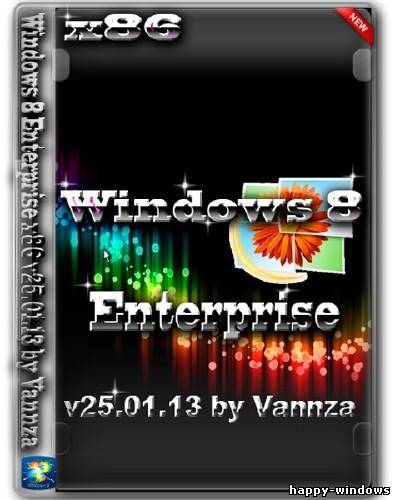 Windows 8 Enterprise x86 v25.01.13 by Vannza (2013/RUS)