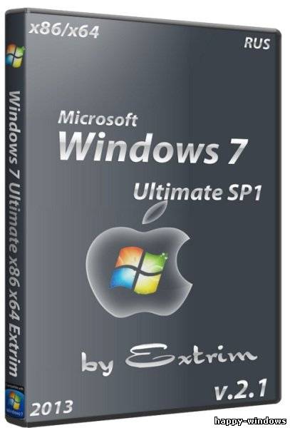 Windows 7 Ultimate SP1 x86/x64 Extrim v2.1 (RUS/2013)