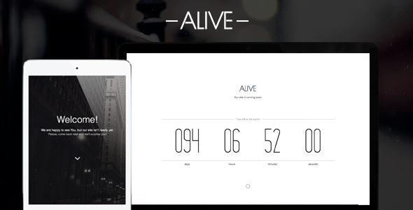 Alive - Coming Soon Page
