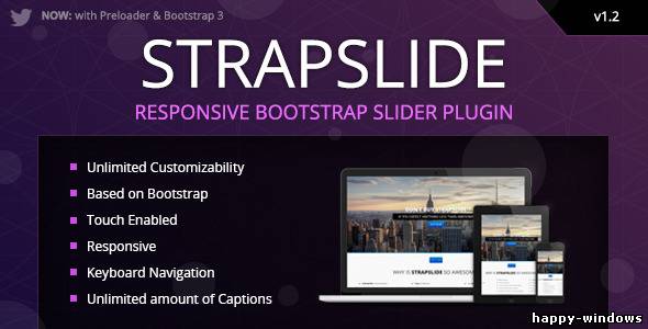 Strapslide - Responsive Bootstrap Slider