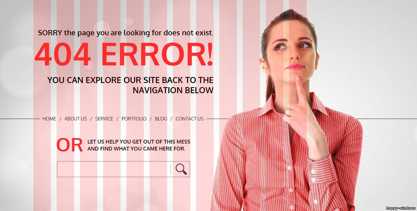 Business 404 – Responsive Error Page