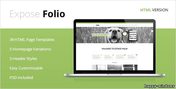 Expose Folio - Multipurpose HTML Template
