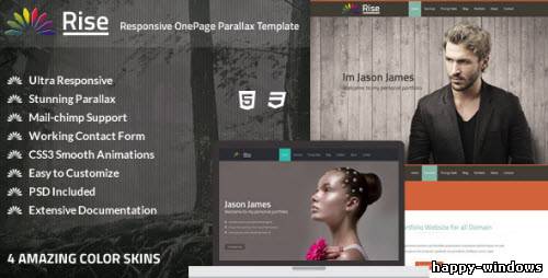 Rise - Responsive OnePage Parallax Template