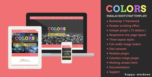Colors - Paralax Bootstrap HTML5 Template
