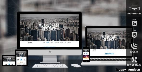 Avano One Page Responsive Template