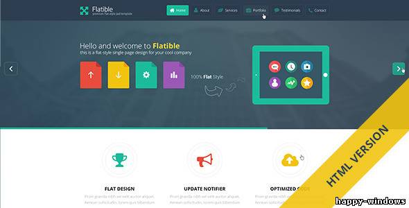 Flatible - Single Page HTML5 Template