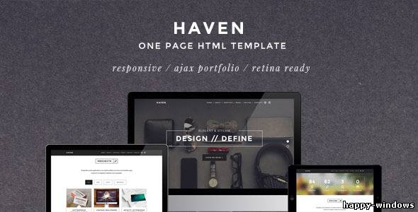 Haven - Elegant One Page Responsive Template
