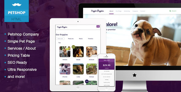 Petshop - Responsive Pet Friendly Theme